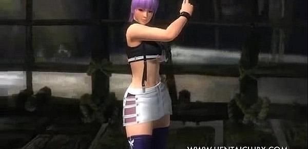  girls fan service Dead or Alive 5 Ultimate Sexy Ecchi Kasumi and Ayane